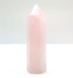 Punta de cuarzo rosa natural de 7 a 9 cm